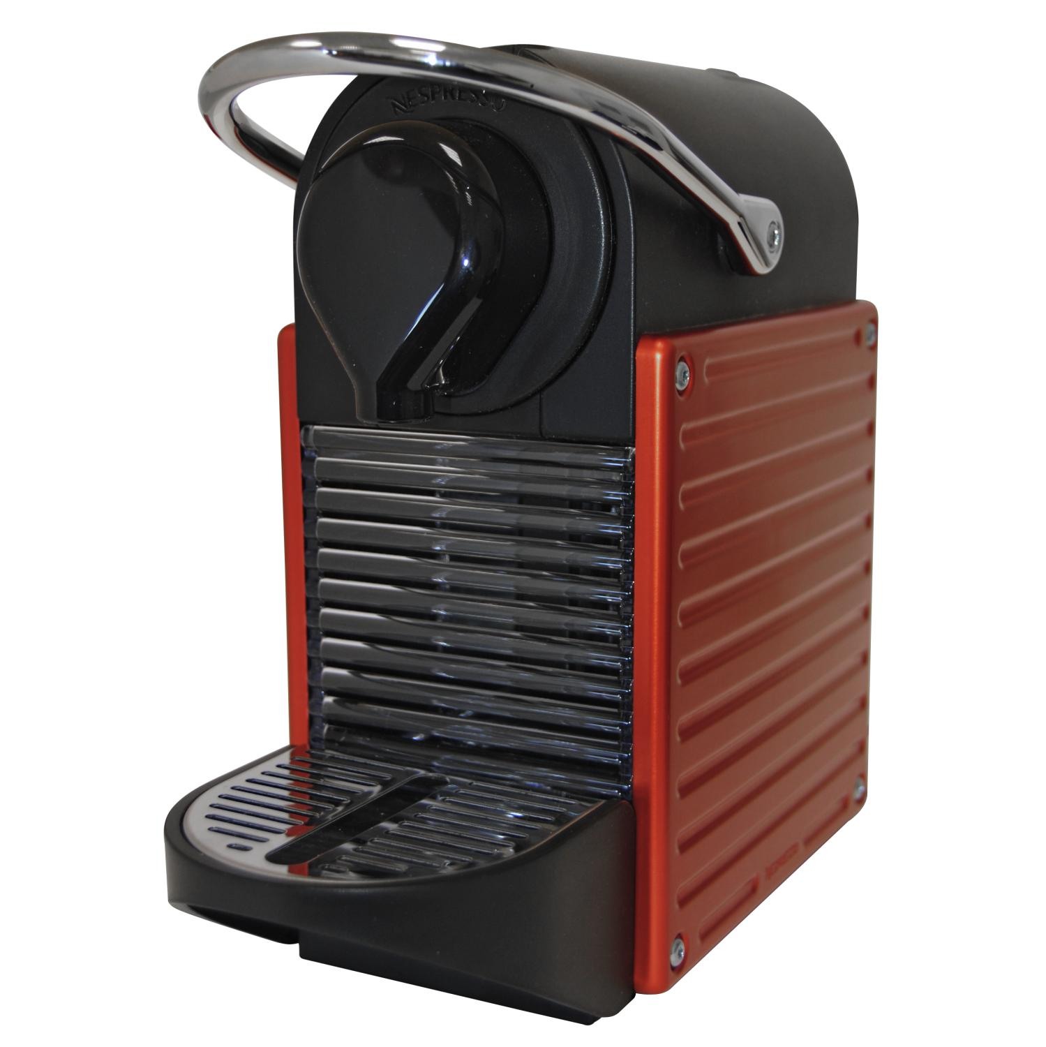 Cafetera de cápsulas - Nespresso Krups XN3006 PIXIE Presión de 19 bares, Automática, Roja