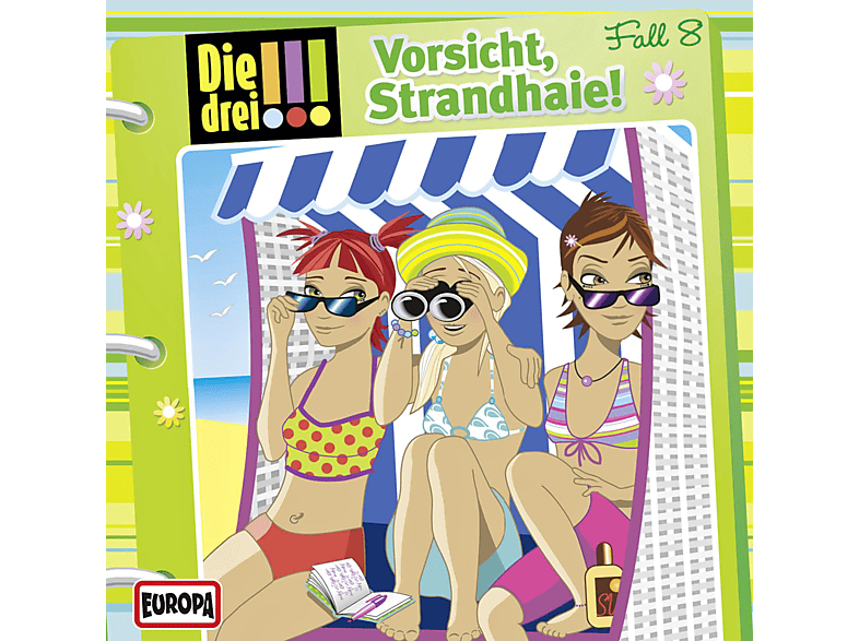 Various - Die drei !!! 08: Vorsicht Strandhaie - (CD)