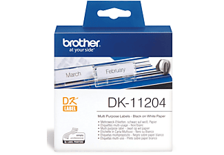 Brother DK-11204 - Etiquetas para usos múltiples - 17 x 54 mm - 400 etiqueta(s) (1 bobina(s) x