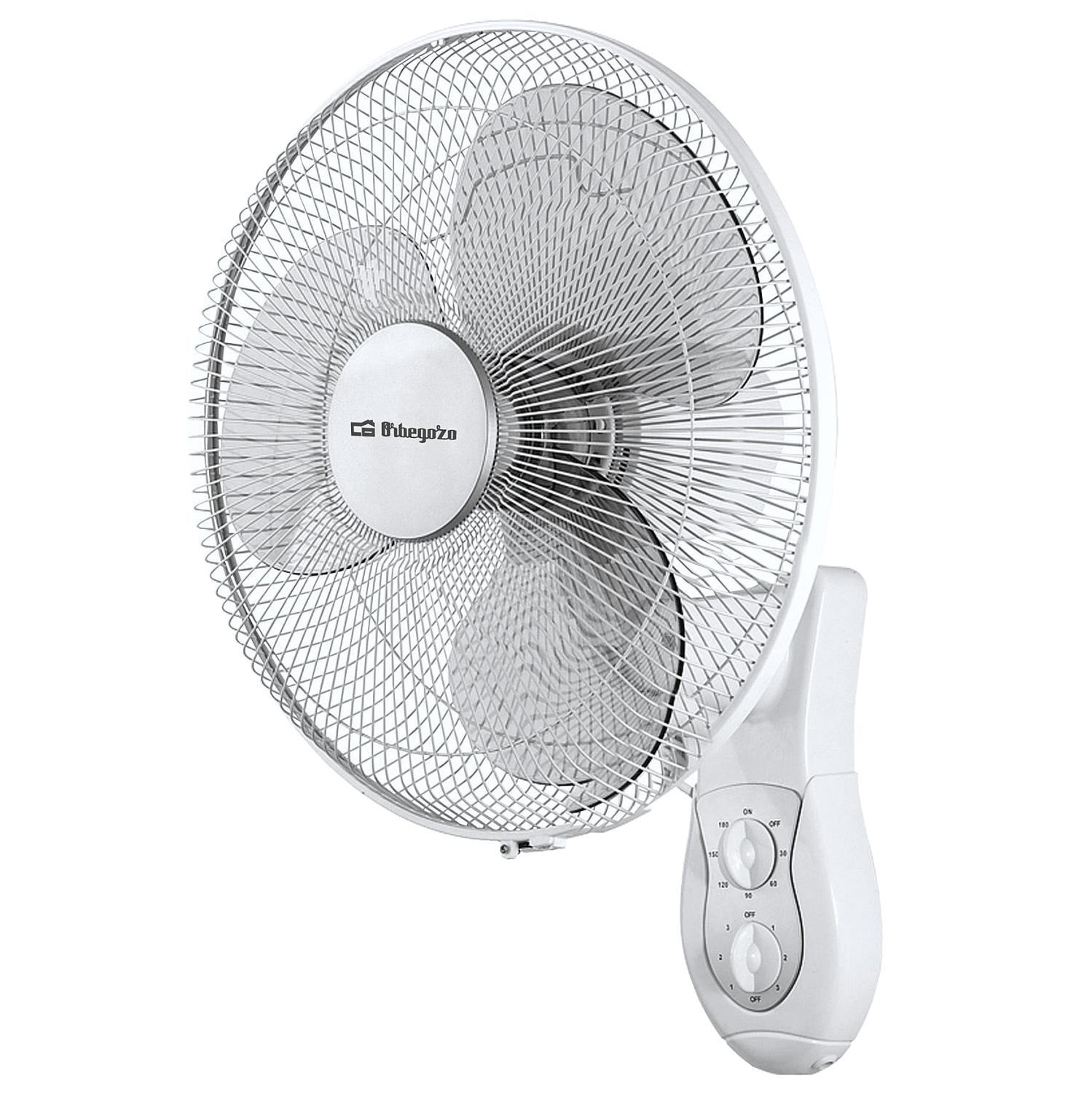 Ventilador de pared - Orbegozo WF 0139 3 velocidades, 45W, Temporizador de 120 minutos