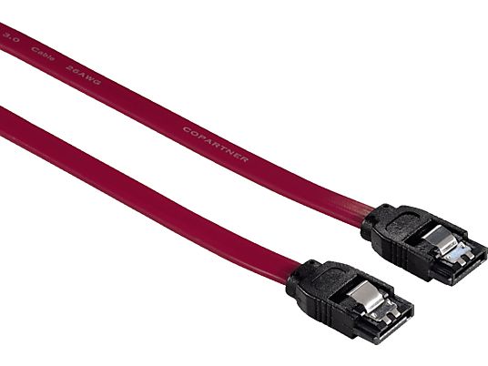 HAMA Cavo di trasferimento dati interno SATA III, 60 cm, rosso - Cavo dati, 0.6 m, Rosso