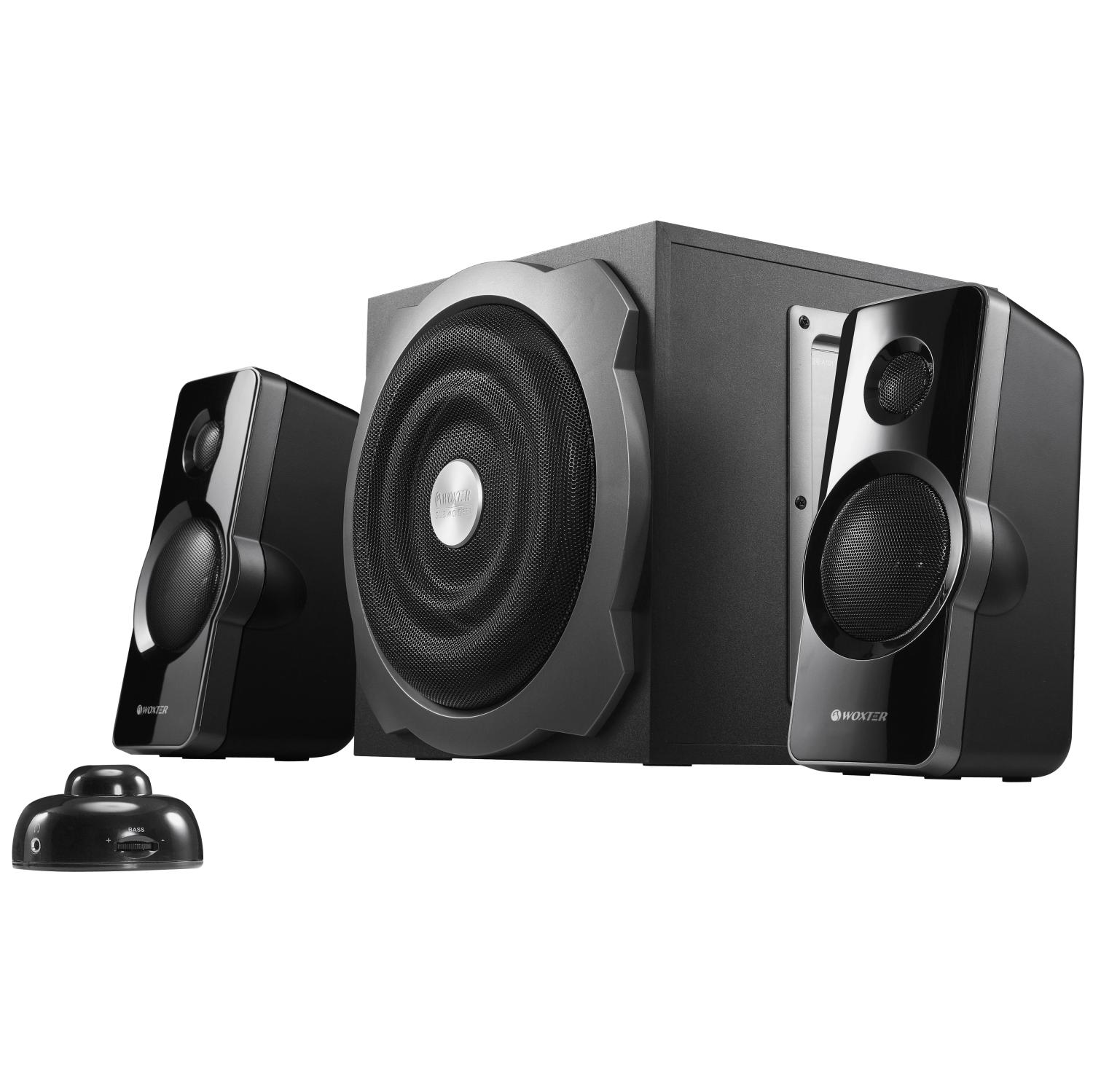 Sistema de altavoces - Woxter Big Bass 260, Sistema 2.1, 150W, Negro