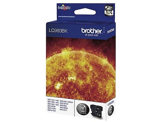 BROTHER LC-980BK, nero - Cartuccia di inchiostro (Nero)