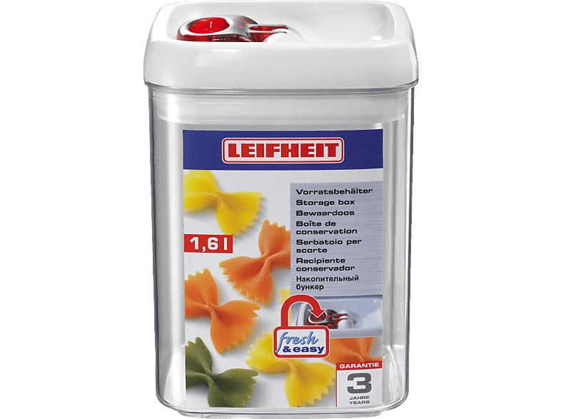 Leifheit 31211 Vorratsbehälter 1.6l, Eckig