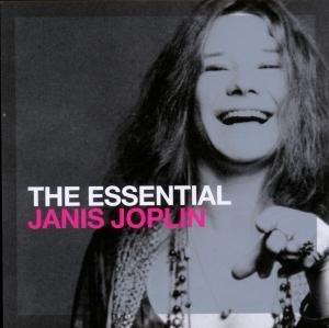 Albumcover mit einer lächelnden Frau, "The Essential Janis Joplin".