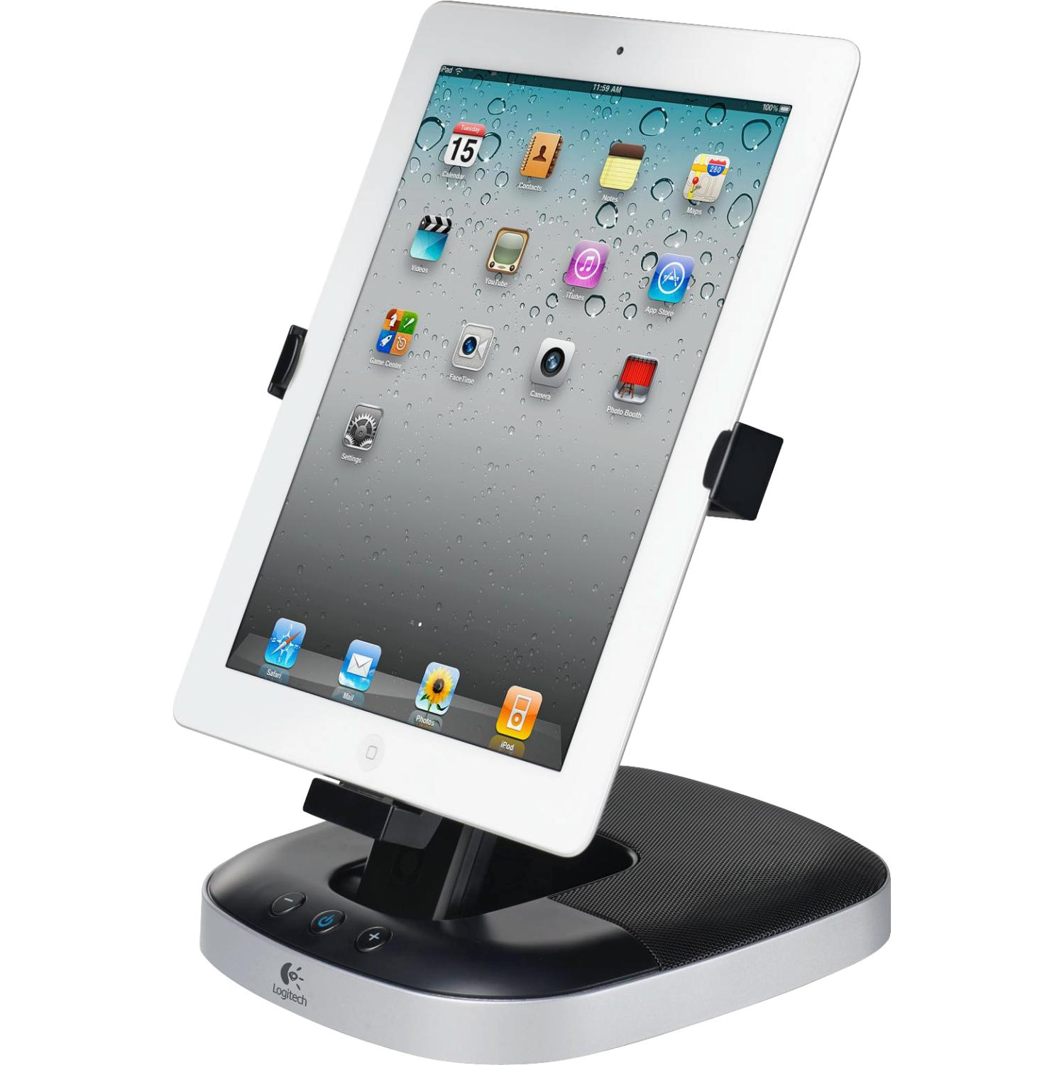 Soporte con altavoces - Logitech Speaker Stand para iPad