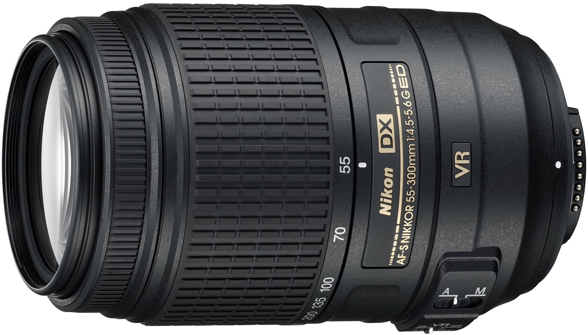 Objetivo - Nikon DX AF-S 55-300 mm VR, f/4.5-5.6