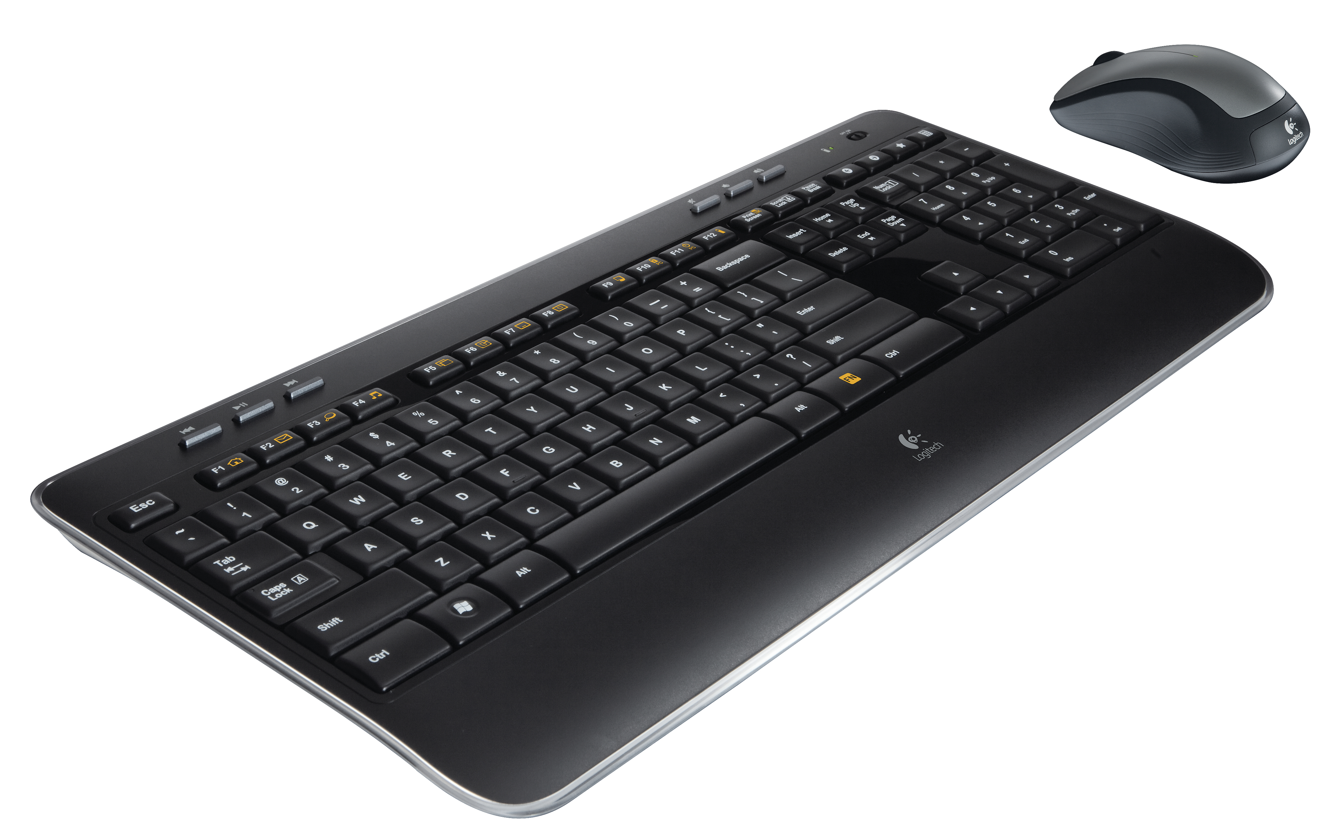 LOGITECH Wireless Combo MK520, Tastatur & Maus Set, kabellos, Schwarz