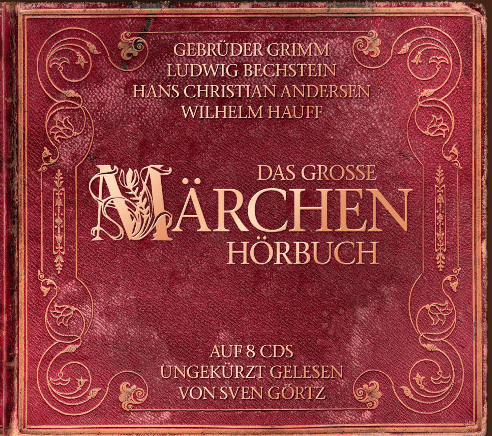 Albumcover: Roter Einband mit goldenem Text: Das Grosse Marchen Hörbuch, mehrere Namen.