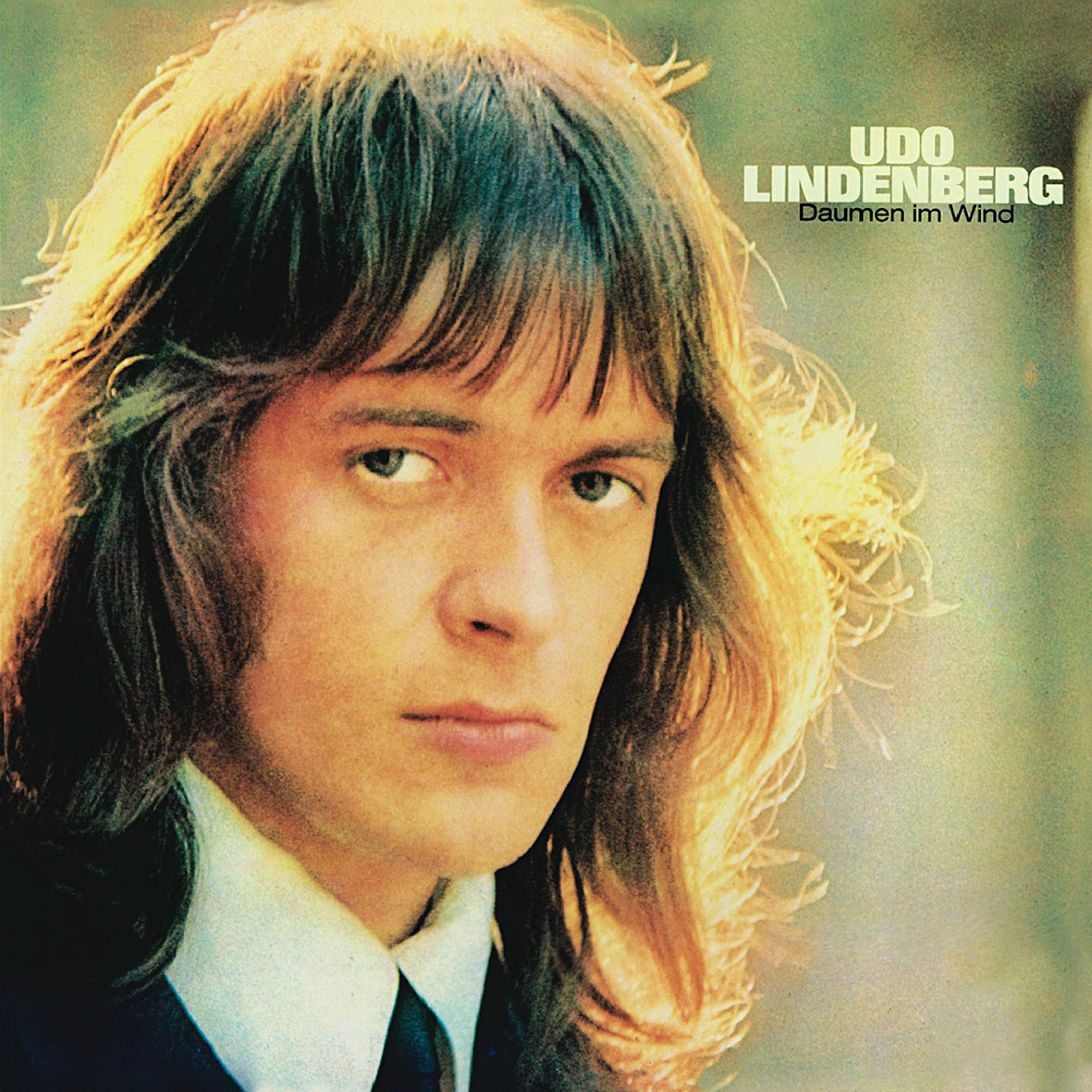 Albumcover mit dem Gesicht von Udo Lindenberg. Er hat lange Haare und ein weißes Hemd.