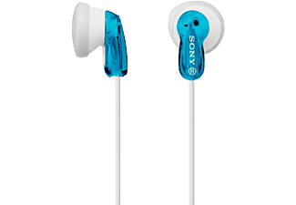 Auriculares de botón - Sony MDR-E9LPL, Iman de Neodimio, Jack 3.5 mm, Cable Flexible, Azul