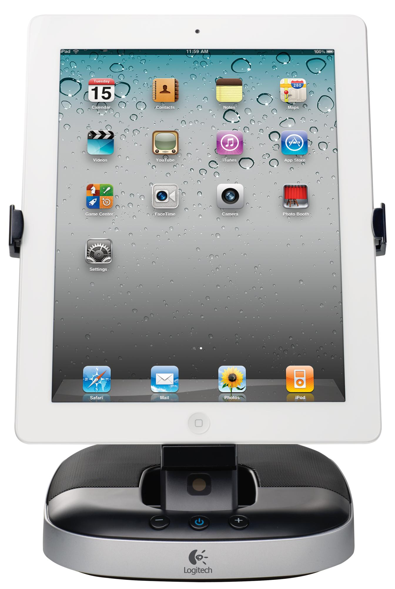 Soporte con altavoces - Logitech Speaker Stand para iPad