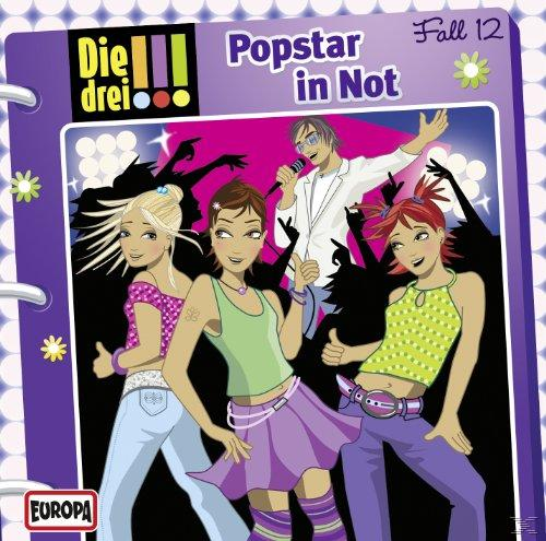 Cover-Art für ein Kinderbuch mit Cartoon-Mädchen und einem Sänger.