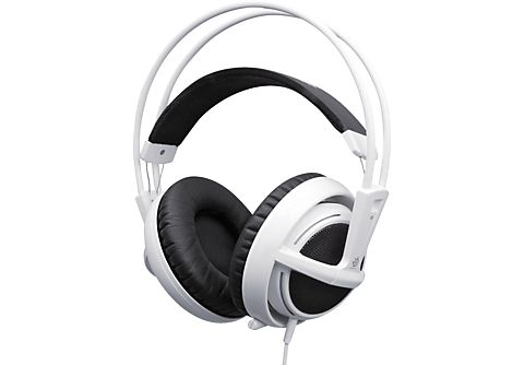 Auriculares gaming - SteelSeries Siberia v2, 50mm, diadema, color blanco