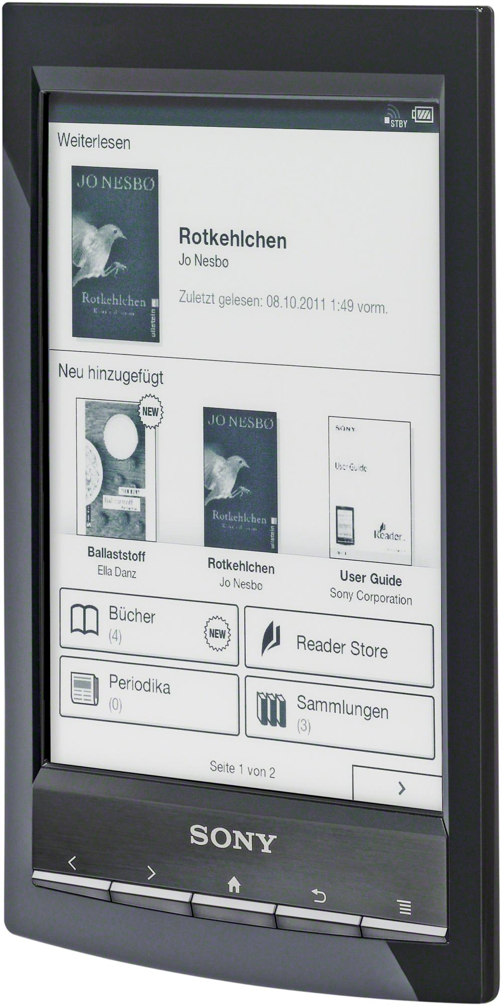 SONY PRS-T1BC  2 GB E-Book Reader Schwarz