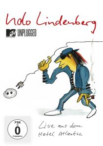 Albumcover: Cartoon eines Mannes mit Stecker. Titel: H. Lindberg MTV Unplugged. Text: Live aus dem Hotel Atlantic.