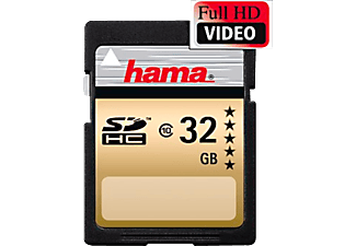 HAMA hama High Speed Gold SDHC Scheda di memoria flash, 32 GB - SDHC-Schede di memoria  (32 GB, 22 MB/s, Nero/Oro)