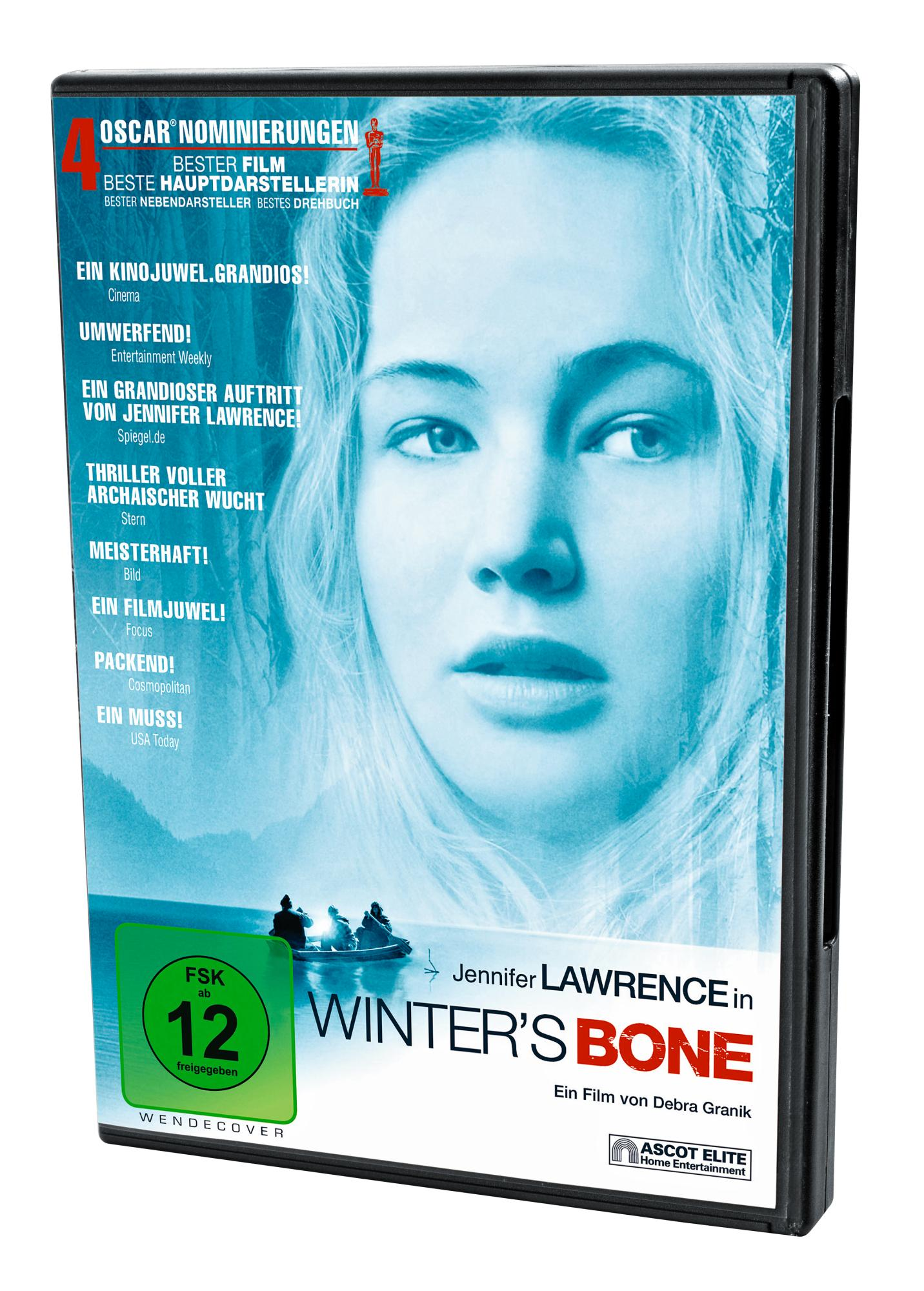 DVD-Cover für 'Winter's Bone' mit Jennifer Lawrence, Filmdetails und Bewertungen.