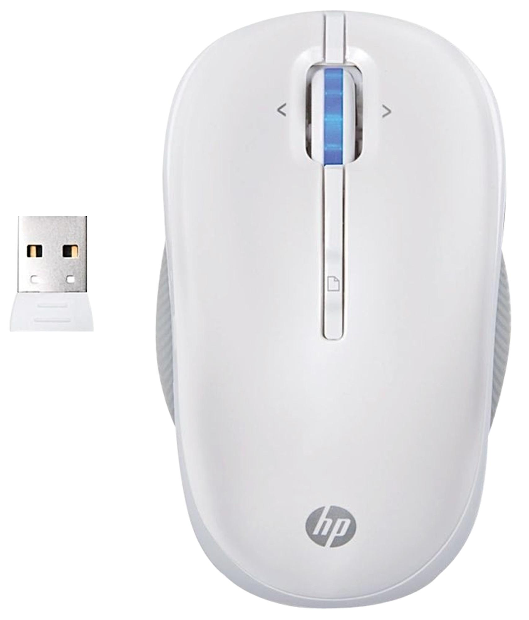 Raton Inalámbrico - HP, INALAMBRICO Blanco CON NANO RECEPTOR