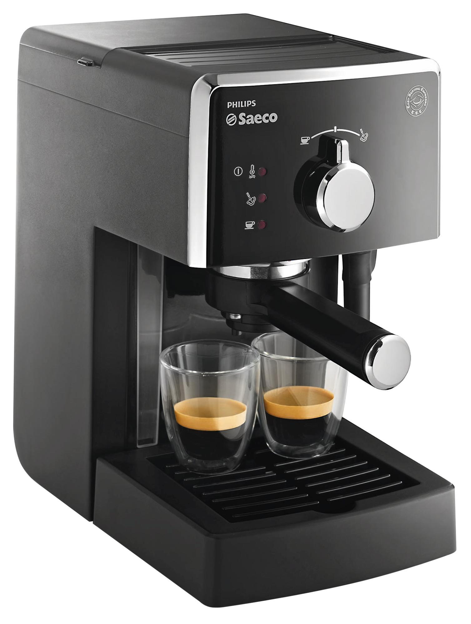 Cafetera express - Saeco HD8323/01 POEMIA FOCUS 15 Bares de presión, Bomba de presión de Acero,