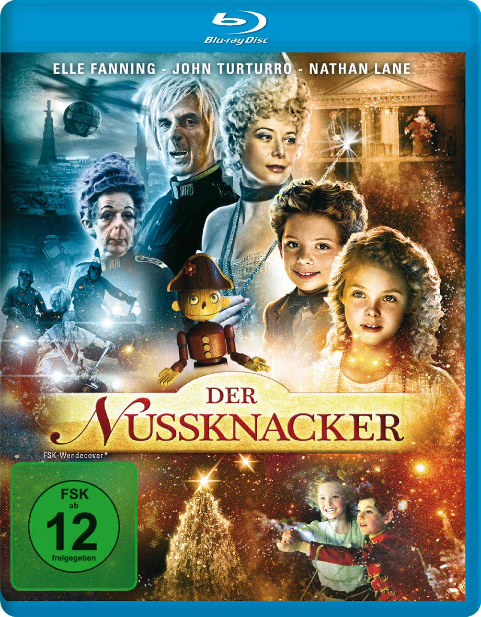 Blu-ray Disc-Cover. Zeichengruppe vor verschneiter Kulisse. Der Titeltext steht unten.