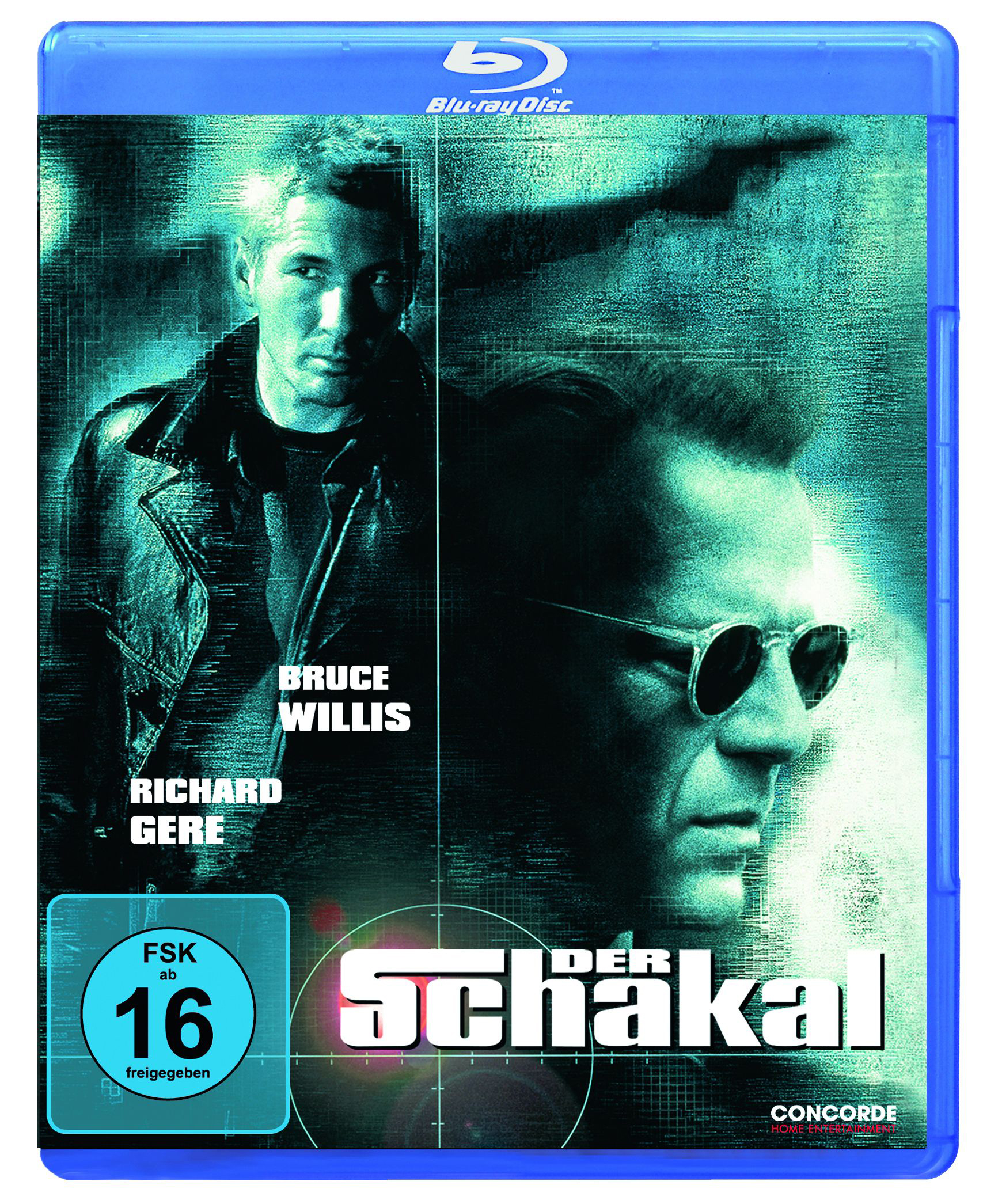 Blu-ray-Cover von 'Der Schakal' mit Bruce Willis und Richard Gere.