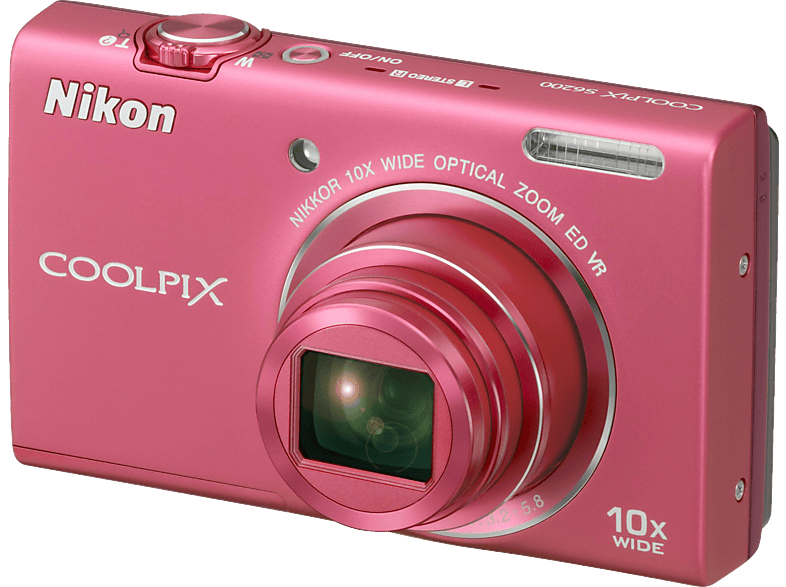 Cámara Nikon Coolpix S6200 Rosa | MediaMarkt