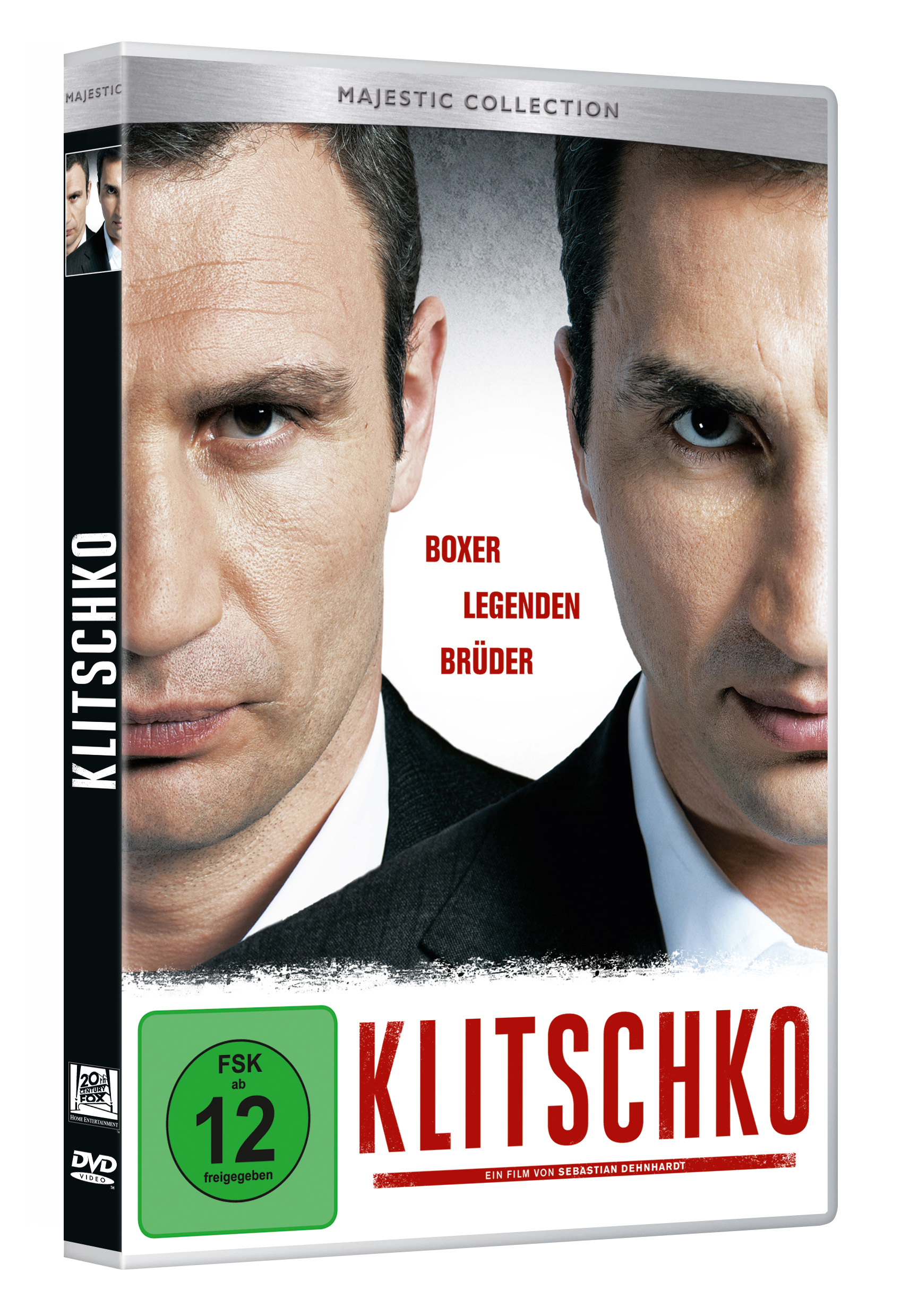 DVD-Cover von Klitschko mit zwei Gesichtern und Text.