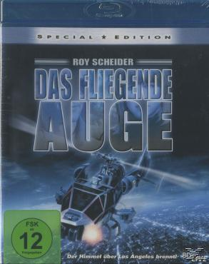 Blu-ray-Disc-Cover eines Films mit Stadtlandschaft und Helikopter im Vordergrund.