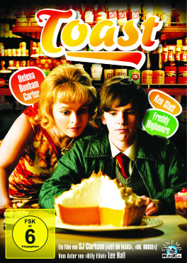 DVD-Cover des Films Toast, mit zwei Personen und einem Kuchen.