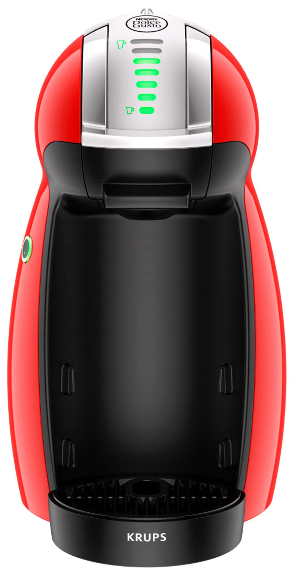 Cafetera de cápsulas - Krups KP1506 GENIO RED Presión de 15 bares, Compatible con cápsulas Dolce