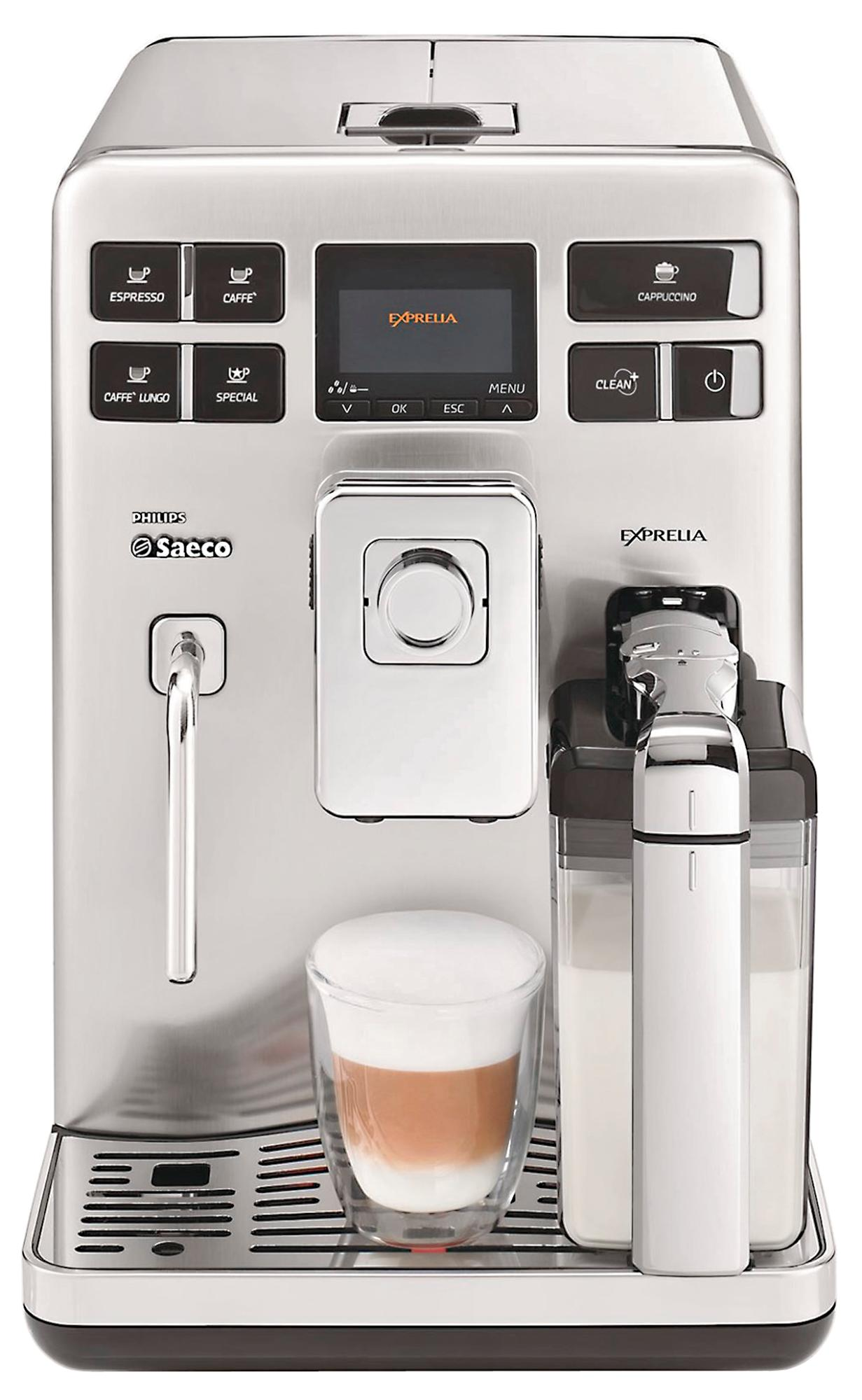Cafetera superautomática - Saeco HD8856/01 Exprelia Presión de 15 bares, Molinillo ajustable,