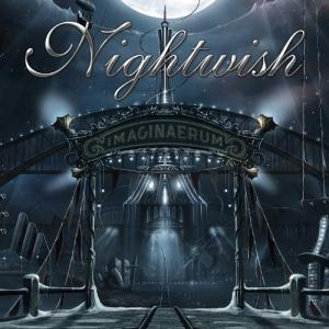 Albumcover von Nightwish - Imaginaerum, das eine Karnevalsszene mit dunkler, skurriler Atmosphäre zeigt.