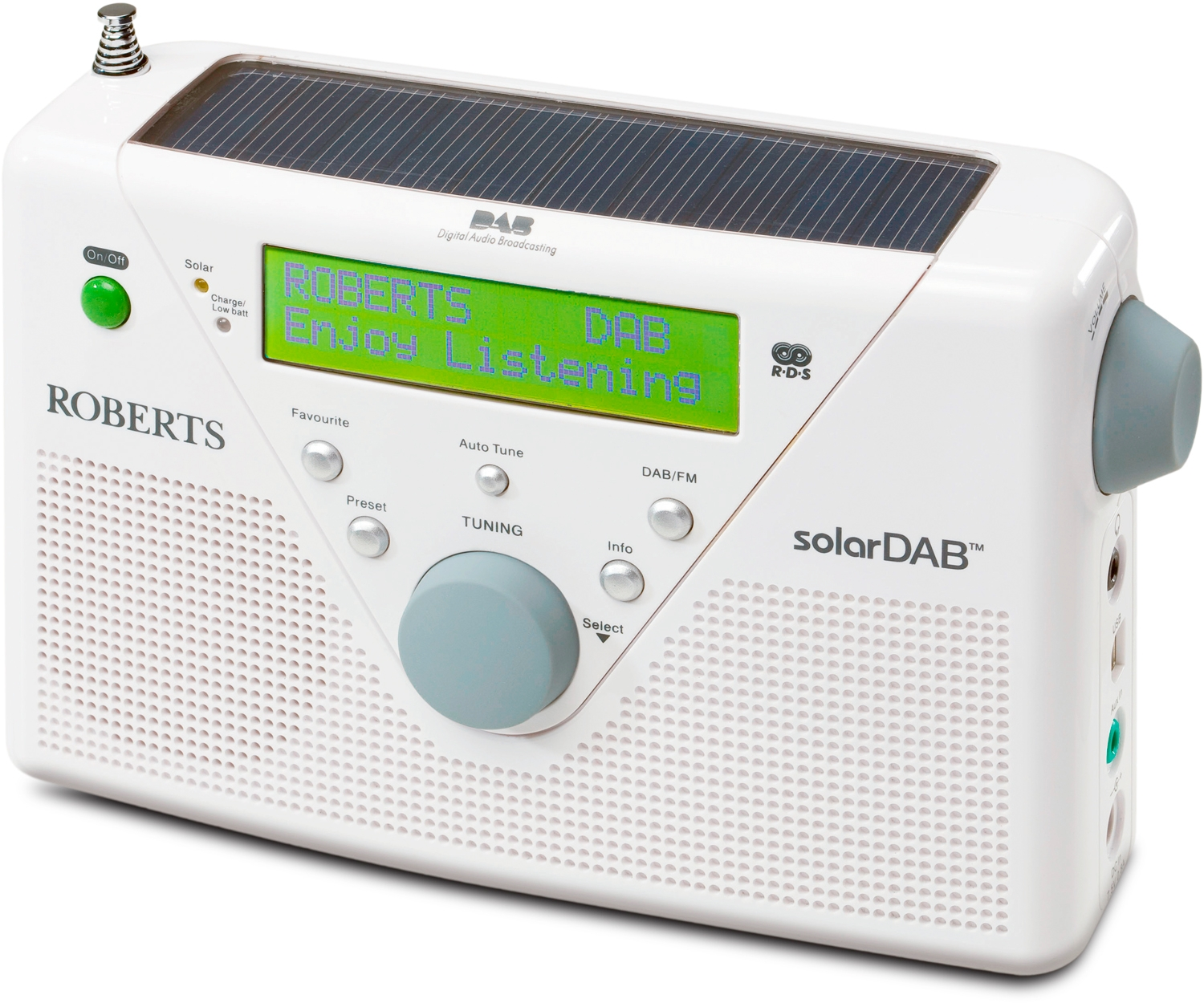 ROBERTS solarDAB 2 Digitalradio, Digital, Weiß