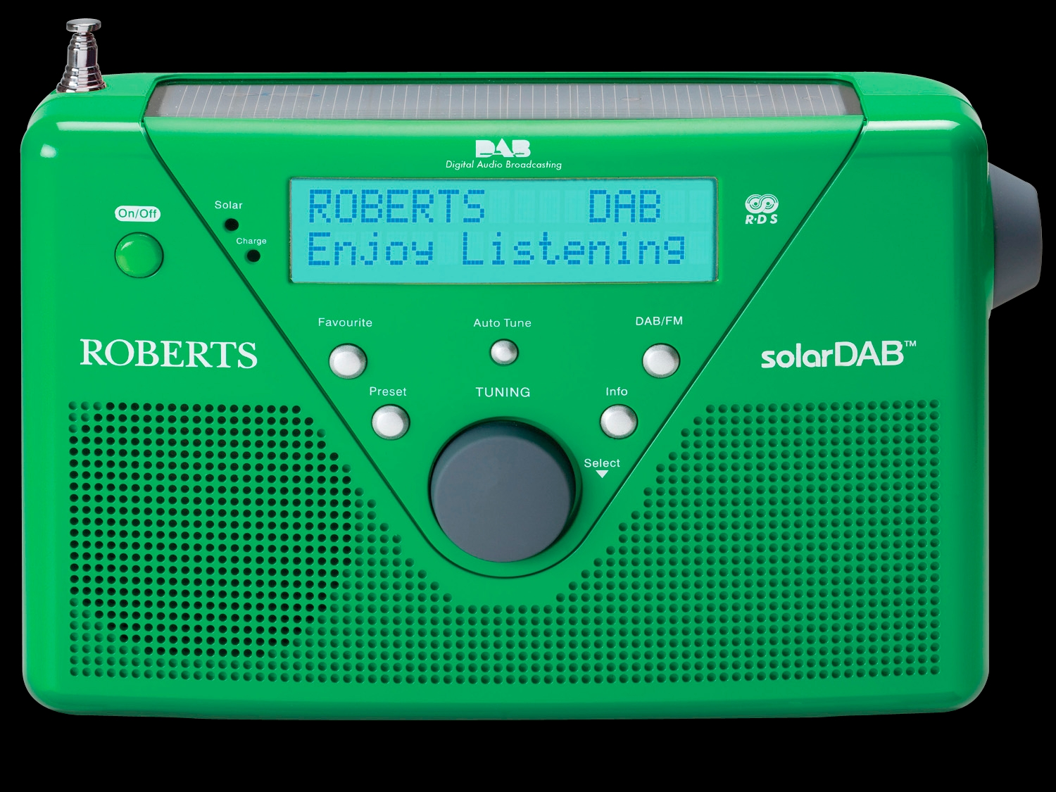Radio, Grün solarDAB DAB+ ROBERTS Digital, 2