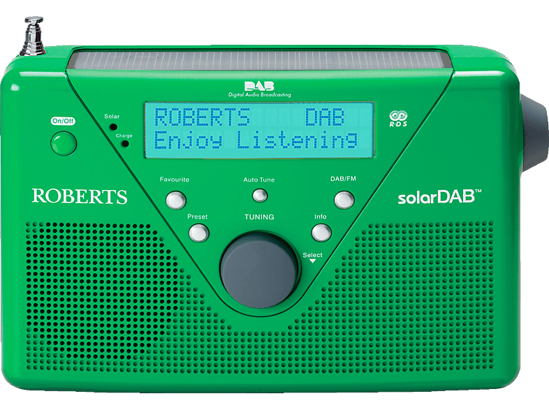 Radio, DAB+ 2 solarDAB Digital, ROBERTS Grün