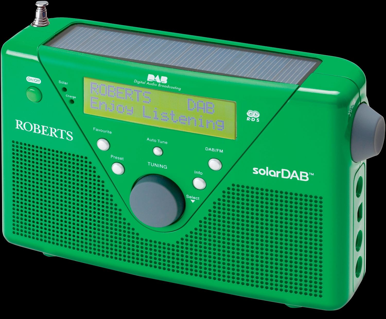 ROBERTS solarDAB 2 DAB+ Radio, Digital, Grün