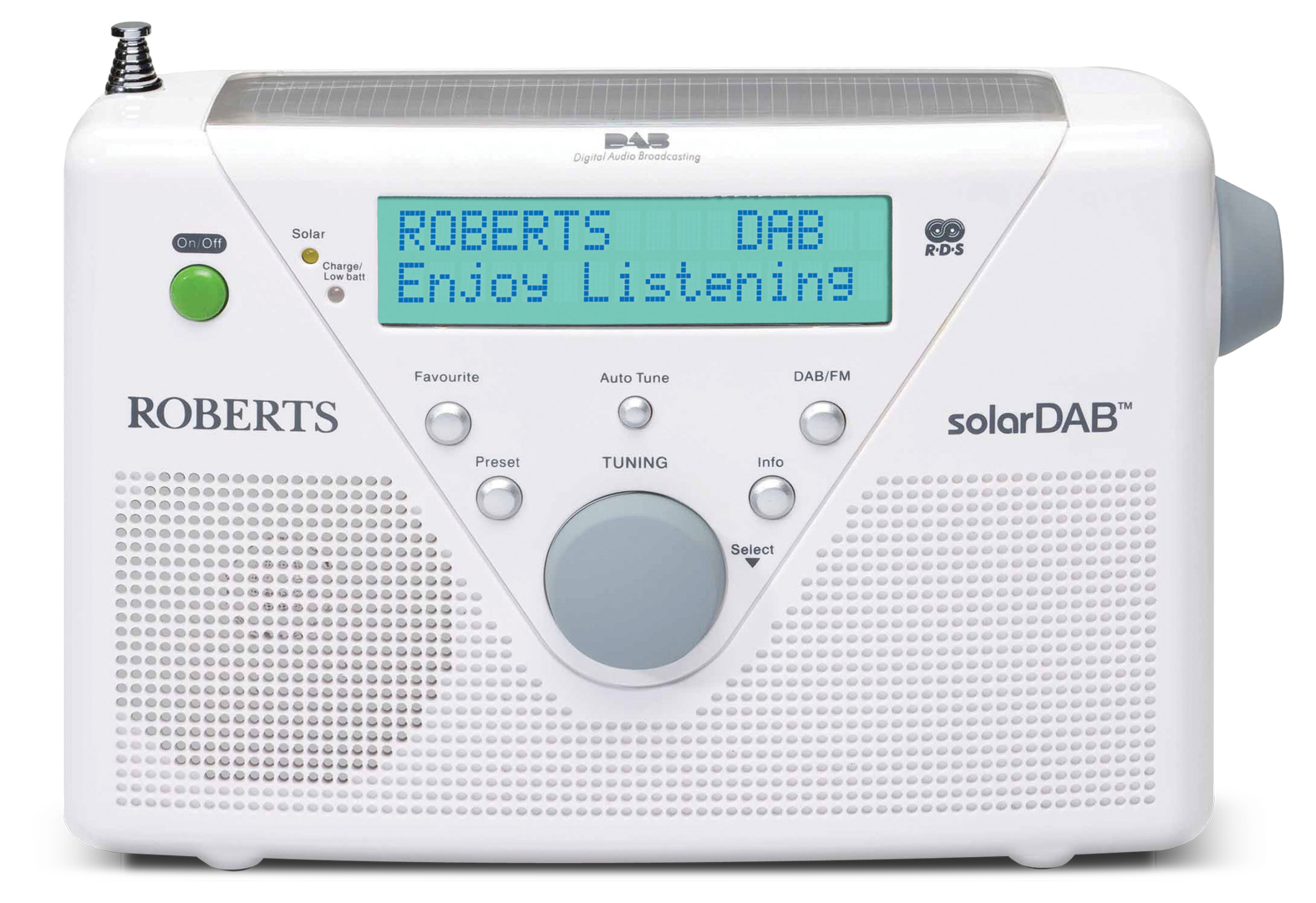 ROBERTS solarDAB 2 Digitalradio, Digital, Weiß