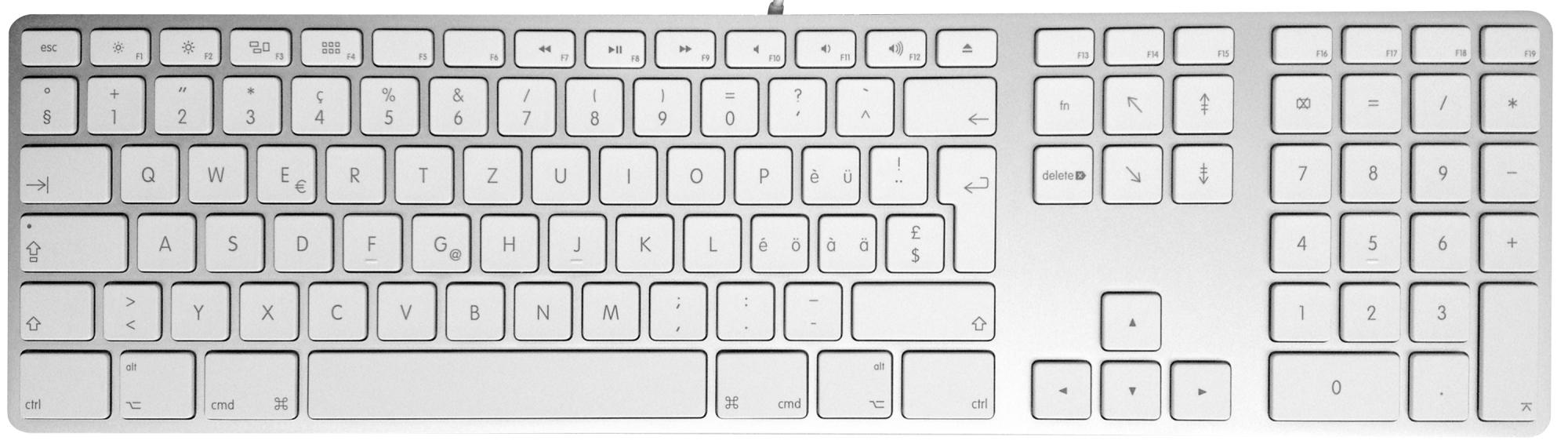 Teclado con cable - Apple Keyboard con teclado numérico y con conexión USB