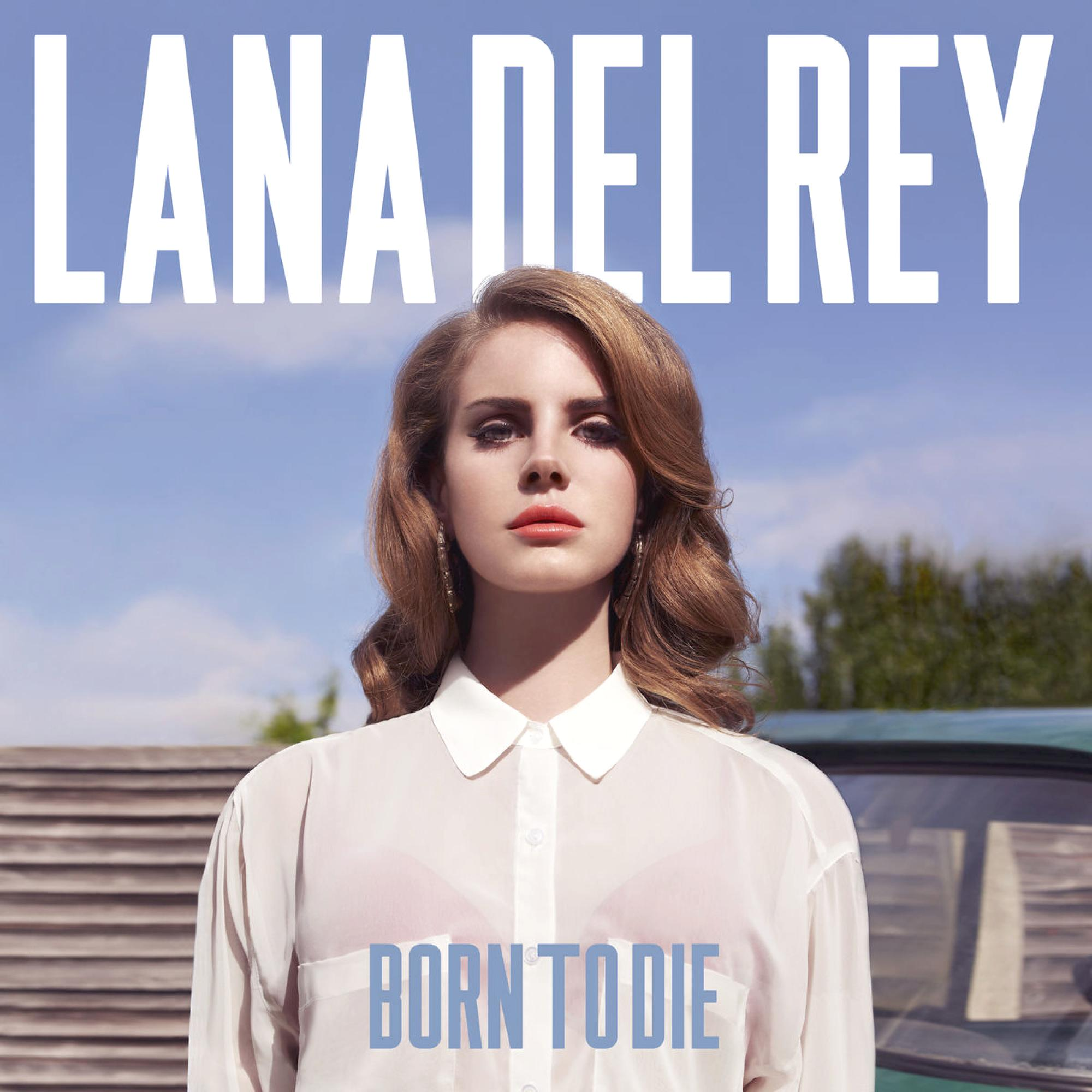 Albumcover von Lana Del Rey, mit ihrem Gesicht im Zentrum.
