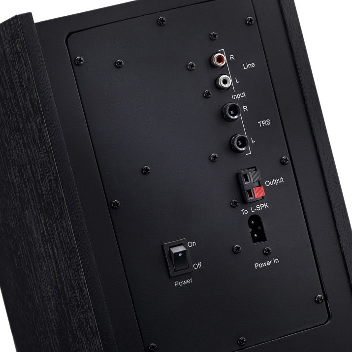 HERCULES XPS 2.0 80 DJ Monitor (2.0 Lautsprecher, 80 W, Kopfhörer-/AUX-Eingang) Lautsprecher, Schwarz