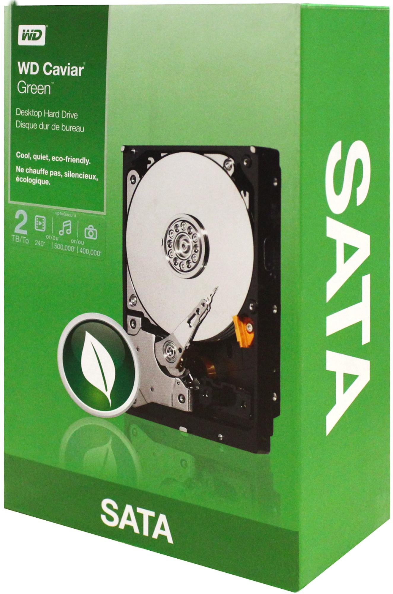 Disco duro 2 TB - WD Caviar Green interno, SATA 2 y 3.5"