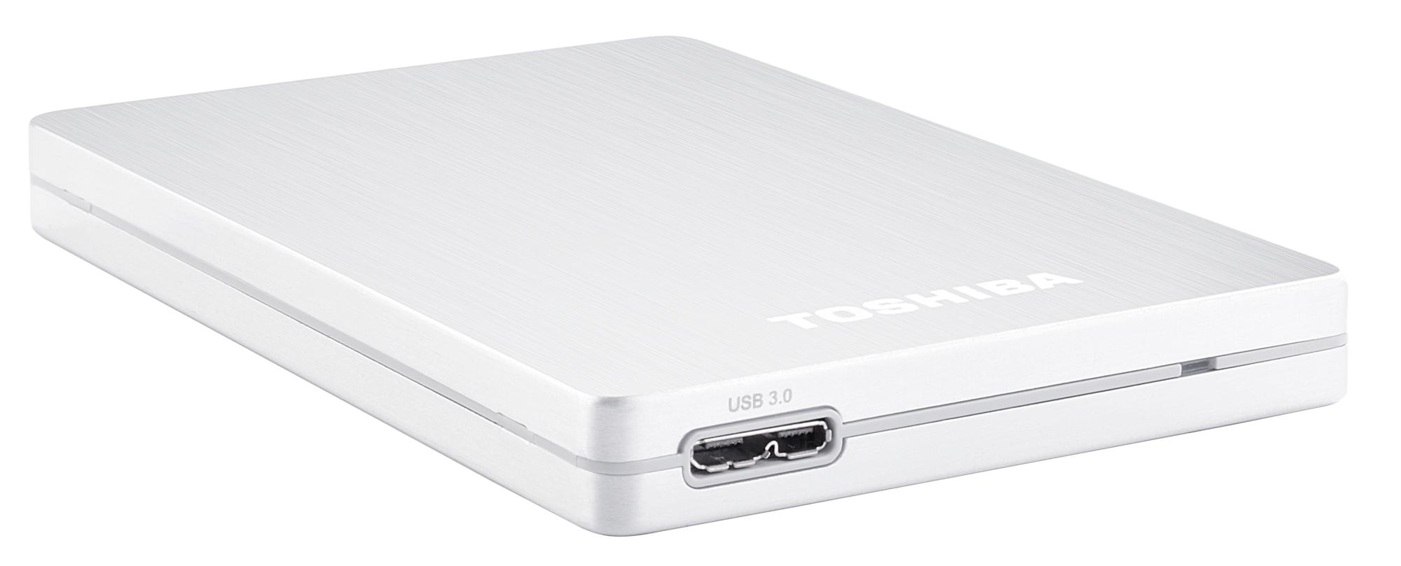 Disco duro de 500Gb - Toshiba Store Alu 2S, externo, 2.5", USB 3.0, color plata