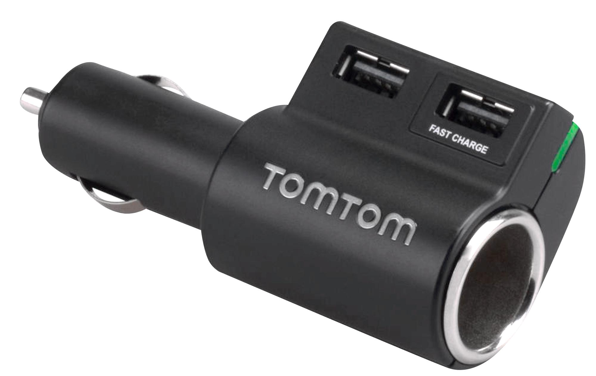 TOMTOM High Speed Multi, Ladegerät, passend für Navigationssystem/Smartphone/Tablet, Schwarz