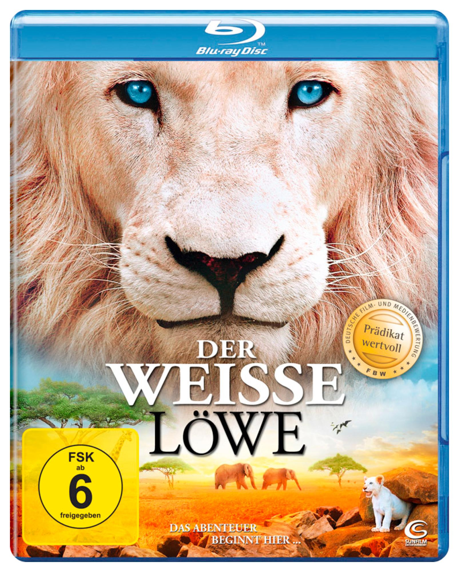 Der weiße Blu-ray Löwe