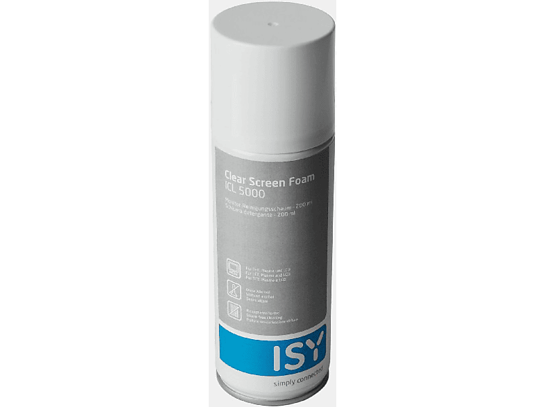 Spray limpiador - ISY ICL 5000, 200 ml, Espuma para pantallas
