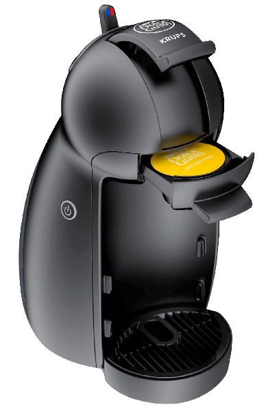 Cafetera de cápsulas - Nescafé Dolce Gusto Krups KP1000PK Piccolo, 15 bar, 1500 W, 0.6 l, Negro