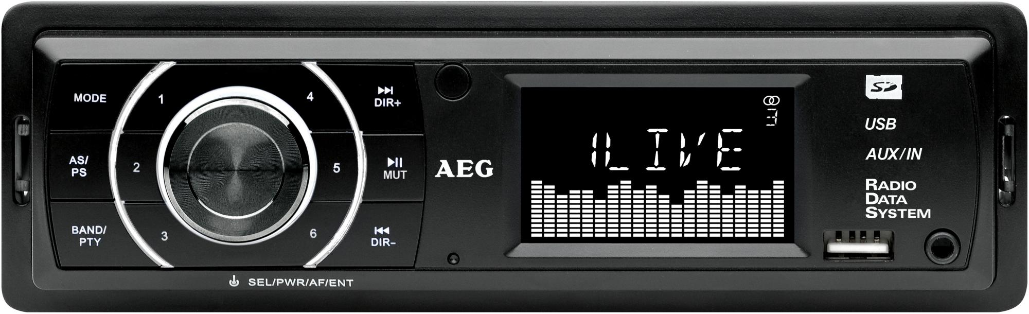 AEG AR 4027 Autoradio 1 DIN, 80 Watt