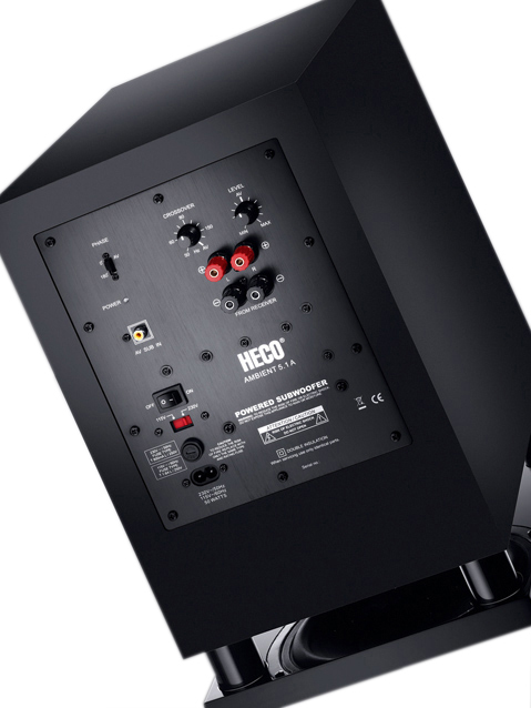 HECO Ambient 5.1 Lautsprechersystem (5.1 Kanal, Schwarz)