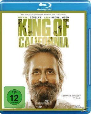 DVD-Cover für King of California. Michael Douglas' Gesicht ist in der Mitte. Der Titel steht oben.